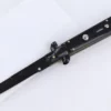 10.5" Black Wood Stiletto Automatic Knife Black Bayo