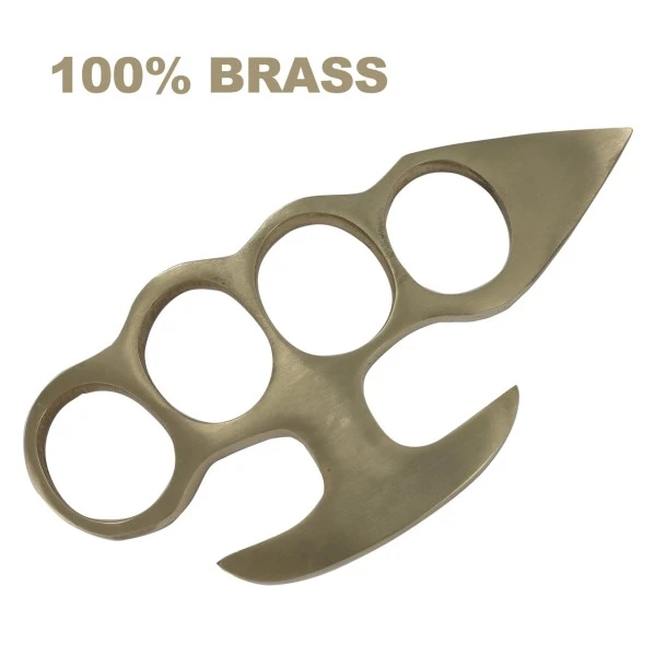 100% Real Brass Knuckles Belt Buckle Paperweight Side Point 3 100% Real Brass Knuckles Belt Buckle Paperweight Side Point