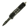 7 Inch Cross Bones D/A OTF Automatic Knife Black Dagger Serrated -Direct Knife Sales 7 Cross Bones DA OTF Automatic Knife Black Dagger Serrated.600