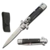7.5" Stream Line Black Leverlock Automatic Knife -Direct Knife Sales 7 Stream Line Black Marble Leverlock Automatic Knife.600