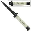 9.5" Black Pearl Stiletto Automatic Knife Side Opening 1 9.5" Black Pearl Stiletto Automatic Knife Side Opening -Direct Knife Sales 9 inch Stiletto Black Pearl Autoswitch Knife a155db2.600