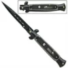 9.5" Black Whitewall Switchblade Stiletto Automatic Knife 2 9.5" Black Whitewall Switchblade Stiletto Automatic Knife -Direct Knife Sales 9 inch Stiletto Black Whitewall Automatic Knife a155blb.600