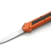 AKC F-16 Orange Grip OTF Automatic Knife Satin Dagger 2 AKC F-16 Orange Grip OTF Automatic Knife Satin Dagger -Direct Knife Sales AKC F 16 Red Grip OTF Automatic Knife Satin Dagger 2.600