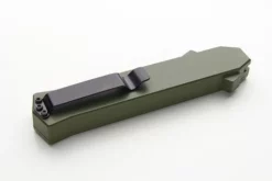 AKC F 16 D/A OTF Automatic Knife Army Green Bayo -Direct Knife Sales AKC F16 DA OTF Automatic Knife Green Bayo Clip.600