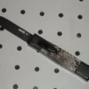 AKC Mini Concord Snakeskin Gray OTF Automatic Knife - Flat Grind/Black -Direct Knife Sales AKC Mini Concord Gray Snake Skin Black Flat Grind Italian OTF Automatic Knife.600