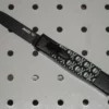 AKC Mini Concord Jolly Roger OTF Automatic Knife Black Flat Grind -Direct Knife Sales AKC Mini Concord Jolly Roger Sulls Black Flat Grind Italian OTF Automatic Knife.600