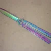 Balisong 9" Heavy Titanium Folding Butterfly Knife -Direct Knife Sales Balisong 9 Heavy Titanium Folding Butterfly Knife.600