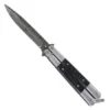 8.75" Butterfly Knife Black Balisong Damascus Bayo -Direct Knife Sales Balisong Black Bone Butterfly Knife Damascus.600