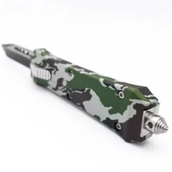 Coffin Army Camo D/A OTF Automatic Knife Two Tone Tanto Serrated -Direct Knife Sales Coffin Army Camo DA OTF Automatic Knife Two Tone Tanto Serrated 2.600