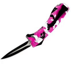 Covert Ops Mini D/A OTF Automatic Knife Ladies Hot Pink Camo Karambit -Direct Knife Sales Covert Ops Mini DA OTF Automatic Knife Ladies Hot Pink Camo Karambit 1.600