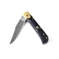 Damascus Micarta Leverlock Automatic Knife Drop Point 9 Damascus Micarta Leverlock Automatic Knife Drop Point -Direct Knife Sales Damascus Micarta Leverlock Automatic Knife Drop Point 1.600