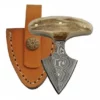 Rite Edge Damascus Push Dagger Bone Handle -Direct Knife Sales Damascus Push Dagger Bone Handle.600