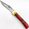 Damascus Red Bone Leverlock Automatic Knife Clip Point -Direct Knife Sales Damascus Red Bone Leverlock Automatic Knife Clip Point.600