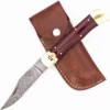 Damascus Red Wood Lever Lock Automatic Knife File Work -Direct Knife Sales Damascus Red Wood Lever Lock Automatic Knife File Work.600