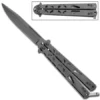 Dark Star Butterfly Knife Complete Black Drop Point -Direct Knife Sales Dark Star Butterfly Knife Complete Black Drop Point.600