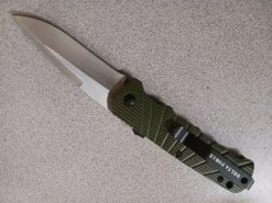 Delta Force Green Side Opening Automatic Knife Silver Drop Point -Direct Knife Sales Delta Force Green Side Opening Automatic Knife Silver Drop Point 1.600