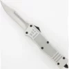 Delta Force Silver D/A OTF Automatic Knife Drop Point Spine Serrated 2 Delta Force Silver D/A OTF Automatic Knife Drop Point Spine Serrated -Direct Knife Sales Delta Force Silver DA OTF Automatic Knife Drop Point Spine Serrated.600
