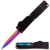 Firecracker 5" Black D/A OTF Automatic Knife Titanium Dagger -Direct Knife Sales Firecracker 5 Black DA OTF Automatic Knife Black Dagger.600