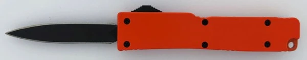 Firecracker Orange D/A Mini OTF Automatic Knife Black Dagger 5" 4 Firecracker Orange D/A Mini OTF Automatic Knife Black Dagger 5" - Image 2