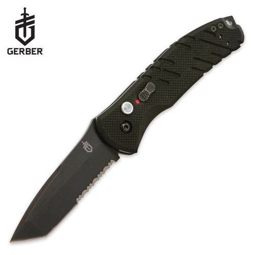 Gerber Propel Black Tanto Serrated Automatic Knife 3 Gerber Propel Black Tanto Serrated Automatic Knife
