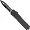 Gut Buster Black D/A OTF Automatic Knife 2 Tone Serrated -Direct Knife Sales Gut Buster Black DA OTF Automatic Knife 2 Tone Serrated.600
