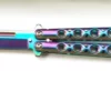 Heavy Duty 9" Balisong Rainbow Butterfly Knife -Direct Knife Sales Heavy Duty 9 Balisong Rainbow Butterfly Knife.600