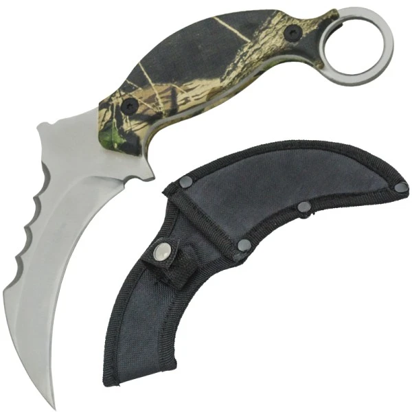 Karambit Fixed Blade Hunting Camo Combat Knife 3 Karambit Fixed Blade Hunting Camo Combat Knife