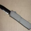 Lightning Gray D/A OTF Automatic Knife Black Dagger Serrated -Direct Knife Sales Lightning Gray Otf d a Automatic Knife Black Serrated Double Edge Blade.600