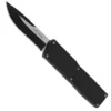 Lightning Model 3 Black D/A OTF Automatic Knife Two Tone Drop Point Serrated