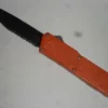 Lightning Orange D/A OTF Automatic Knife Black Serrated -Direct Knife Sales Lightning Orange D A OTF Automatic Knife Black Serrated.600