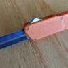 Lightning Orange D/A OTF Automatic Knife Black Dagger -Direct Knife Sales Lightning Orange DA OTF Automatic Knife Two Tone Dagger.600