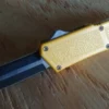 Lightning Yellow D/A OTF Automatic Knife Black Two Tone Dagger -Direct Knife Sales Lightning Yellow DA OTF Automatic Knife Black Dagger.600