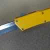 Lightning Yellow D/A OTF Automatic Knife Two Tone Drop Serrated 2 Lightning Yellow D/A OTF Automatic Knife Two Tone Drop Serrated -Direct Knife Sales Lightning Yellow DA OTF Automatic Knife Two Tone Drop Serrated.600