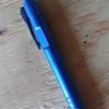 Blue Pen D/A OTF Automatic Knife -Direct Knife Sales Metal Blue Pen DA OTF Automatic Knife Satin Dagger.600