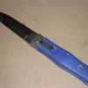 Mikov Blue Leverlock Automatic Knife Satin Dagger -Direct Knife Sales Mikov Blue Leverlock Automatic Knife Satin Dagger.600