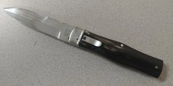 Mikov 241 Predator Dark Horn Leverlock Automatic Knife File Work Bayo 3 Mikov 241 Predator Dark Horn Leverlock Automatic Knife File Work Bayo