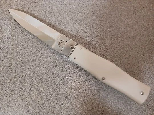 Mikov 241 Predator Leverlock Automatic Knife White No Clip 4 Mikov 241 Predator Leverlock Automatic Knife White No Clip - Image 2