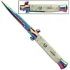 9.5" Stiletto Titanium Pearl Automatic Knife A155dlr 1 9.5" Stiletto Titanium Pearl Automatic Knife A155dlr -Direct Knife Sales Milano Stiletto Titanium Pearl Automatic Knife a155dlr.600