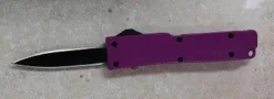 Mini Firecracker Purple D/A OTF Automatic Knife Black Dagger -Direct Knife Sales Mini Firecracker Purple DA OTF Automatic Knife Black Dagger.600