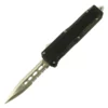 Mini Snake Black D/A OTF Automatic Knife Satin Dagger Serrated -Direct Knife Sales Mini Snake Black DA OTF Automatic Knife Satin Dagger Serrated.600