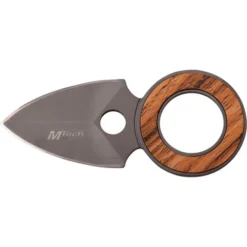 Mtech Push Dagger Neck Knife Spear Wood Finger Hole