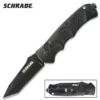 Schrade Extreme Black Button Lock Knife Black Tanto -Direct Knife Sales Schrade Extreme Black Automatic Knife Black Tanto.600