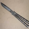 Balisong 9 Inch All Black Heavy Butterfly Knife -Direct Knife Sales Stealth Balisong 9 All Black Heavy Butterfly Knife.600