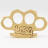 USA 100% Pure Brass Knuckles Belt Buckle Paper Weight Accessory