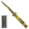 Cross Bumble Bee Stiletto Automatic Knife Gold 1 Cross Bumble Bee Stiletto Automatic Knife Gold -Direct Knife Sales cross 9 Bumble Bee stiletto automatic knife Gold.600