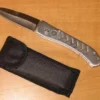 7.75" Old Stock Silver Beauty Automatic Knife Satin -Direct Knife Sales silver auto knife with sheath sb330s.600